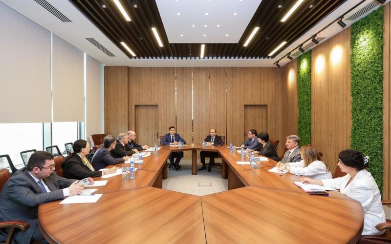 Prezident Administrasiyasının nümayəndəsi Əmək və Əhalinin Sosial Müdafiəsi Nazirliyi yanında İctimai şuranın üzvləri ilə görüşüb - FOTOLAR
